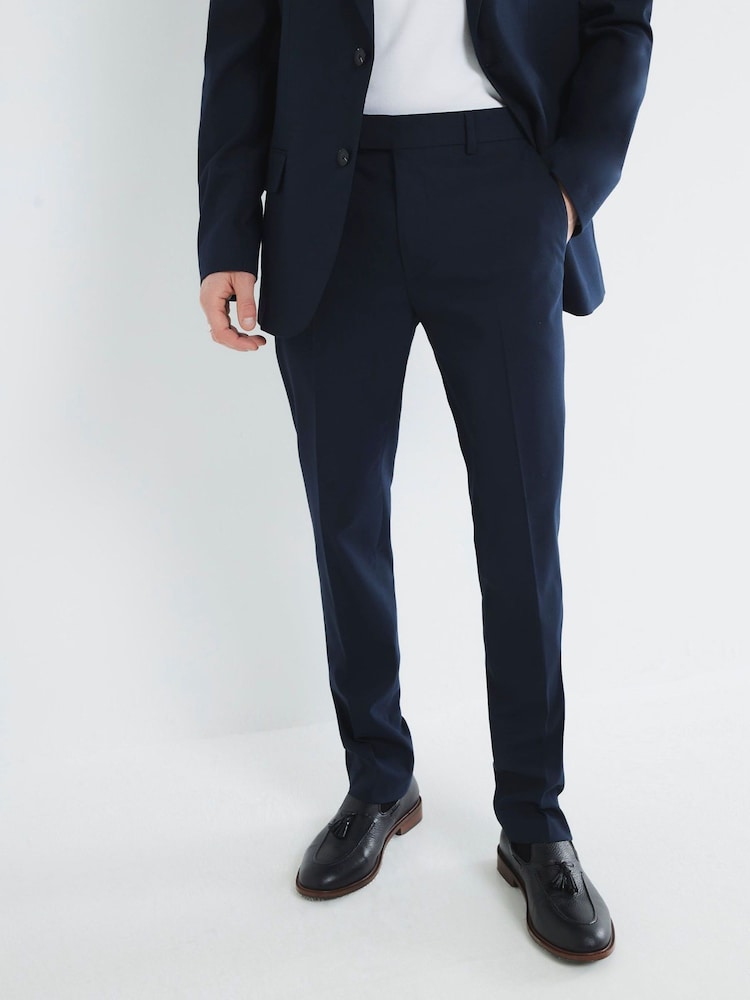River Island Blue Tailored Trousers - Image 2 of 4