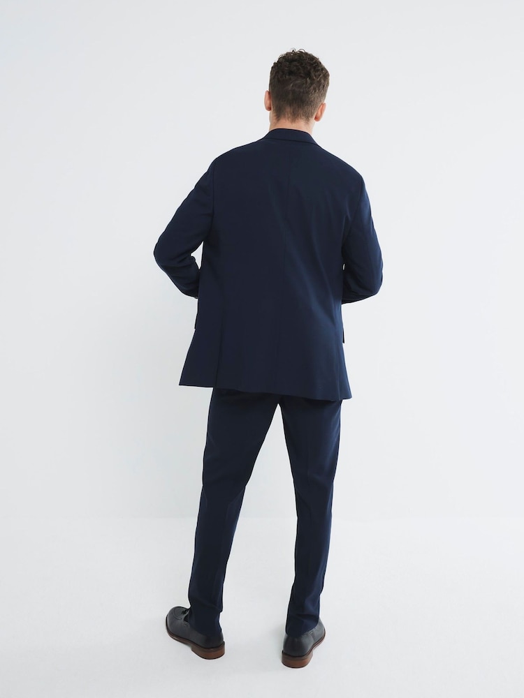 River Island Blue Tailored Trousers - Image 4 of 4 River Island Blue Tailored Trousers - Image 4 of 4