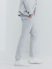River Island Grey Skinny Textured Trousers - Image 2 of 4