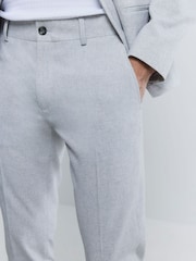 River Island Grey Skinny Textured Trousers - Image 4 of 4