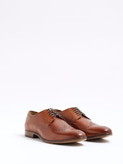 River Island Brown Leather Brogues - Image 2 of 5