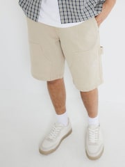 River Island Natural Carpenter 100% Cotton Shorts - Image 2 of 4
