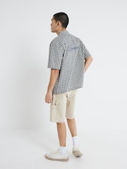 River Island Natural Carpenter 100% Cotton Shorts - Image 3 of 4