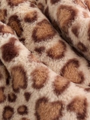 Leopard Print Faux Fur Hooded Baby Jacket (0mths-2yrs) - Image 10 of 11