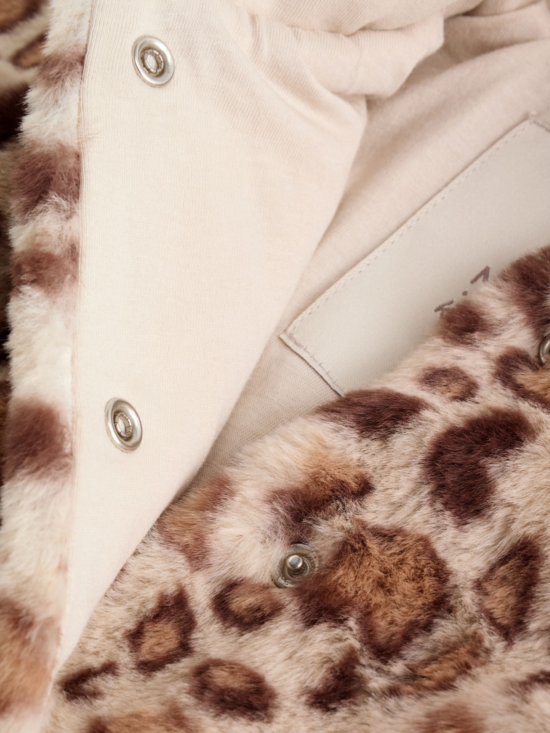 Buy Leopard Print Faux Fur Hooded Baby Jacket (0mths-2yrs) from