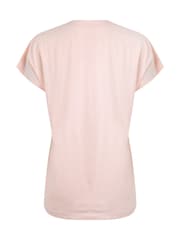 Weird Fish Pink Adventure Awaits Slub Graphic 100% Organic Cotton T-Shirt - Image 6 of 6
