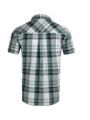 Weird Fish White/Grey Judd Short Sleeve 100% Cotton Check Shirt - Image 7 of 7