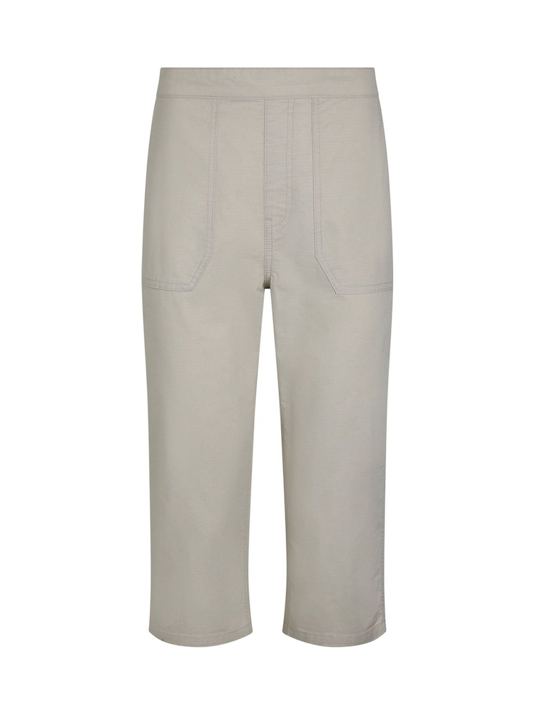 Weird Fish Cream Anyar 3 Quarter Ripstop 100% Cotton Trousers - Image 6 of 7