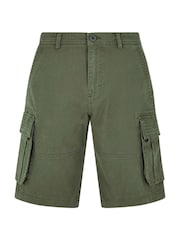 Weird Fish Green Rigney Cargo 100% Cotton Shorts - Image 8 of 9