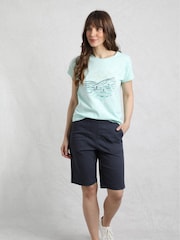 Weird Fish Blue Kinnie Summer Shorts - Image 5 of 7