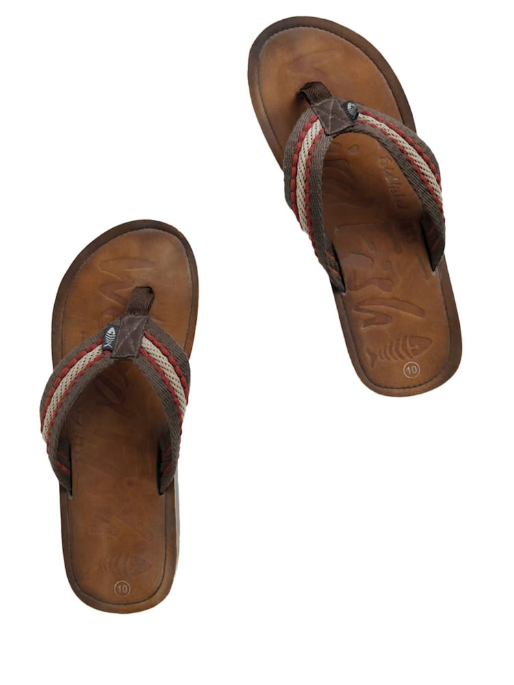 Weird Fish Malham Leather Look Flip Flop Slippers - صورة 2 من 3 Weird Fish Malham Leather Look Flip Flop Slippers - صورة 2 من 3