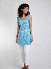 Weird Fish Blue Indus Printed Jersey Tunic - Image 3 of 7