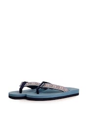 Weird Fish Aqua Blue Adila Braided Flip Flop Slippers - Image 4 of 4
