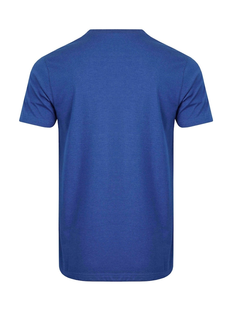 Weird Fish Light Blue Fished Branded 100% Cotton T-Shirt - Image 2 of 2