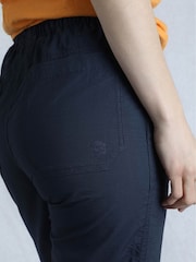 Weird Fish Blue Anyar 3 Quarter Ripstop 100% Cotton Trousers - Image 5 of 7