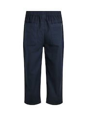 Weird Fish Blue Anyar 3 Quarter Ripstop 100% Cotton Trousers - Image 7 of 7