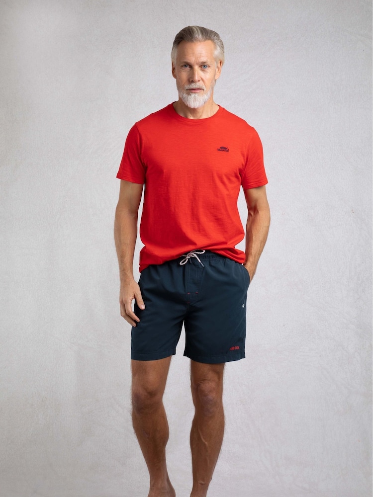 Weird Fish Light Blue Banning Swim Shorts - Image 3 of 5