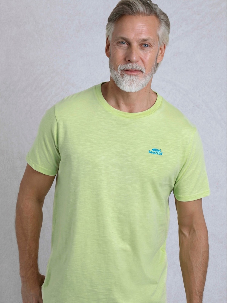 Weird Fish Green Fished Branded 100% Cotton T-Shirt - Image 1 of 8