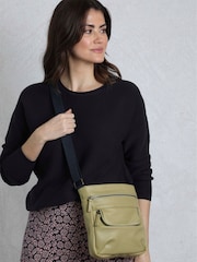 Weird Fish Green Tilford Plain Crossbody Bag - Image 1 of 6