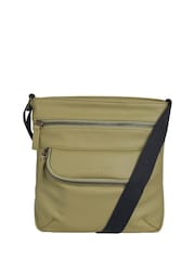 Weird Fish Green Tilford Plain Crossbody Bag - Image 3 of 6