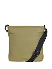 Weird Fish Green Tilford Plain Crossbody Bag - Image 4 of 6