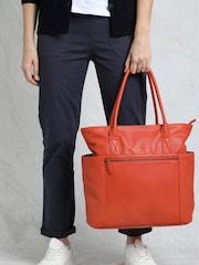 Weird Fish Orange Mistley Plain Shoulder Bag - Image 1 of 5