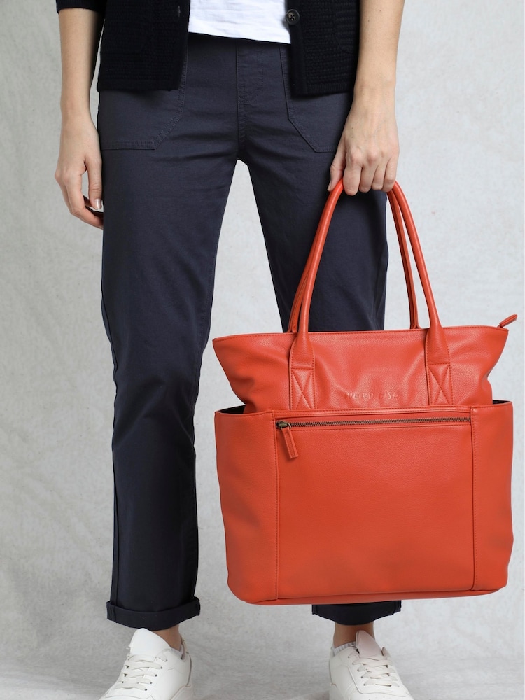 Weird Fish Orange Mistley Plain Shoulder Bag - Image 1 of 5