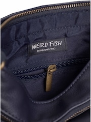 Weird Fish Blue Tilford Plain Crossbody Bag - Image 4 of 5