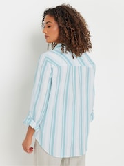M&Co Green Stripe Crepe Shirt - Image 3 of 5