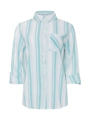 M&Co Green Stripe Crepe Shirt - Image 5 of 5
