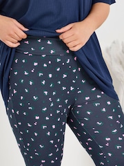 Yours Curve Blue Yoga Joggers - Image 5 of 6