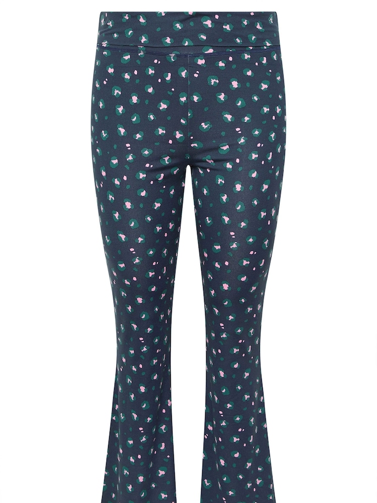 Yours Curve Blue Yoga Joggers - Image 6 of 6