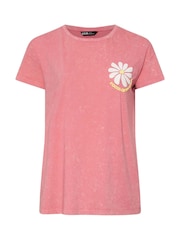 Yours Curve Pink Focus Good Placement T-Shirt - Image 5 of 6