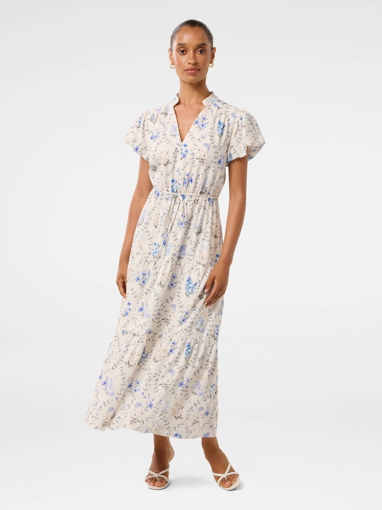 Forever New Jacqueline Petite Puff Sleeves Tiered Midi Dress - Bild 1 von 3 Forever New Jacqueline Petite Puff Sleeves Tiered Midi Dress - Bild 1 von 3