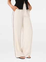 Forever New Cream Wide Fit Brandi Striped Wide Leg Pants - Image 4 of 5