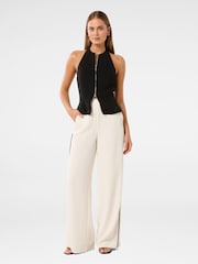 Forever New Cream Wide Fit Brandi Striped Wide Leg Pants - Image 5 of 5