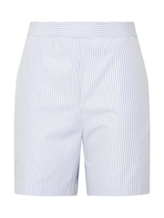 Long Tall Sally Blue Stripe Shorts - Image 1 of 1