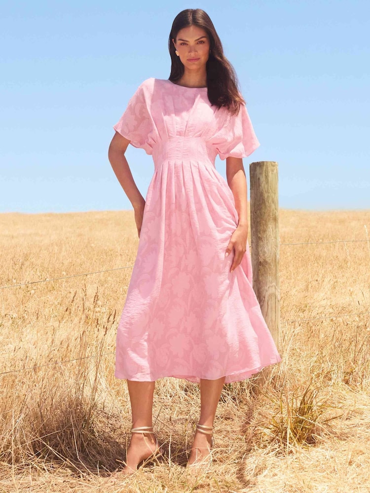 Forever New Eve Jacquard Seam Midi Dress - Imagen 1 de 5 Forever New Eve Jacquard Seam Midi Dress - Imagen 1 de 5
