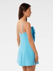 Forever New Blue Hayley Bow Front Mini Dress - Image 2 of 4