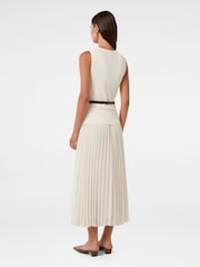 Forever New White Daphne Waistcoat Knitted Midi Dress - Image 2 of 4