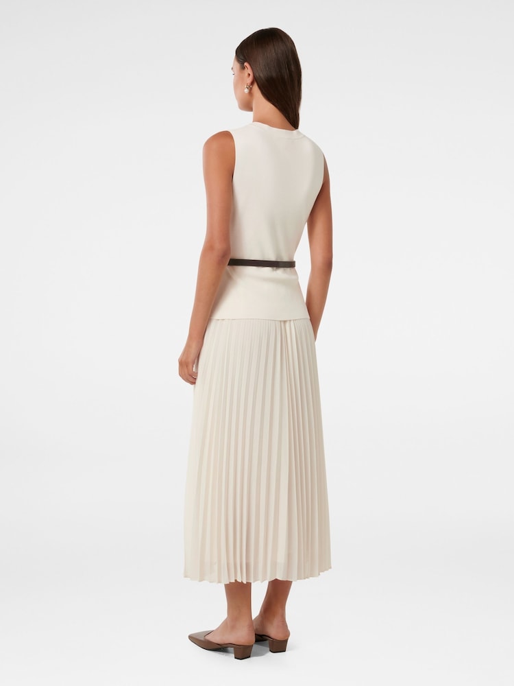 Forever New White Daphne Waistcoat Knitted Midi Dress - Image 2 of 4