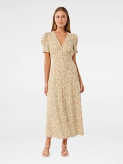 Forever New Cream Safira Printed Midi Sundress - Image 1 of 4