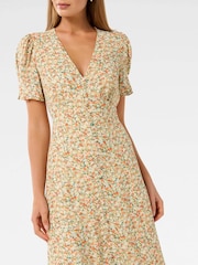 Forever New Cream Safira Printed Midi Sundress - Image 3 of 4