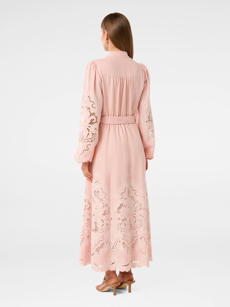 Forever New Pink Ebony Embroidered Midi Dress - Image 2 of 4