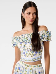Forever New White Cameron Off Shoulder Blouses - Image 5 of 5