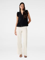Forever New Black Abigail Ruffle Blouse - Image 5 of 5