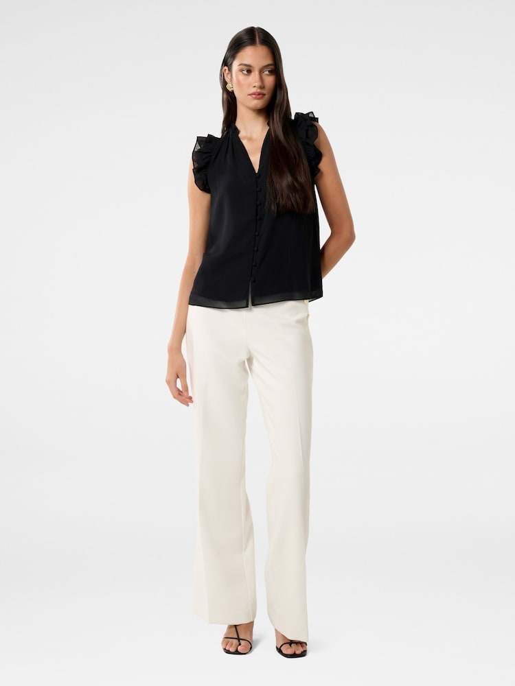 Forever New Black Abigail Ruffle Blouse - Image 5 of 5