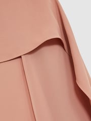 Reiss Pink Farley Wide-Leg Cape Jumpsuit - Image 7 of 7