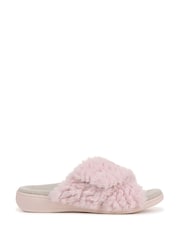Vionic Regular Fit Pink Relax II Open Toe Arch Support Slippers - Image 1 of 7