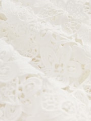 Reiss Ivory Melody Cotton Cut Out Lace Cami Top - Image 6 of 6